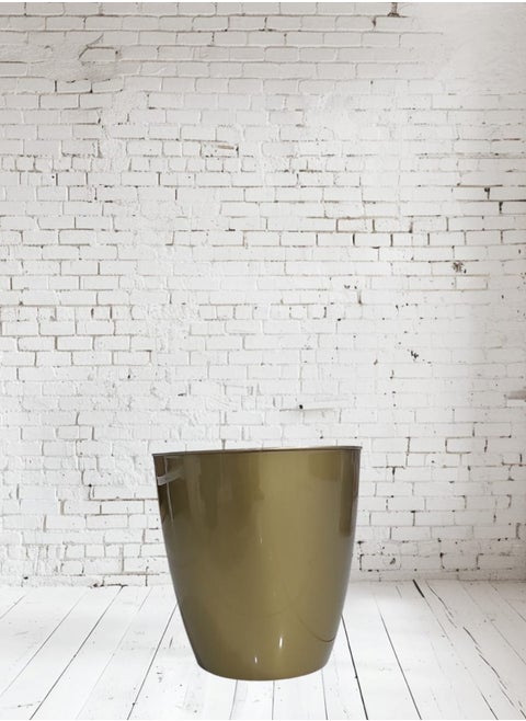 A circular plastic tree stand with an elegant design