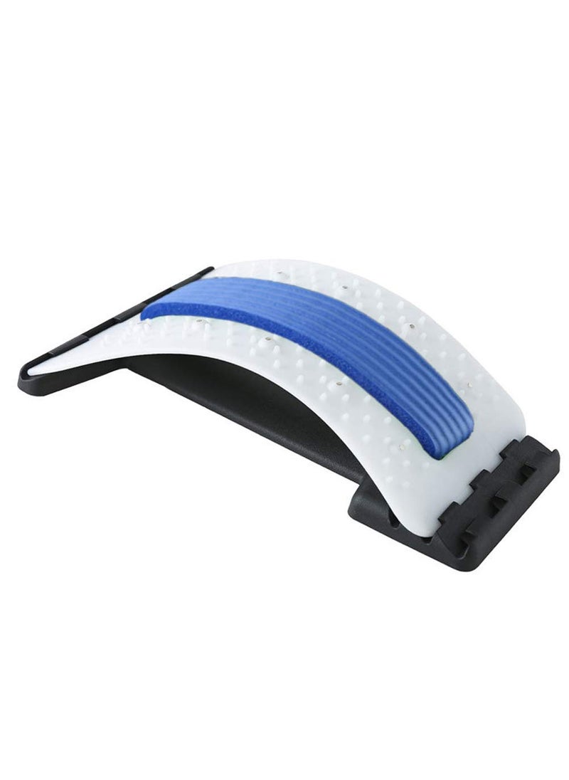 Emoly Emoly Back Stretcher Lower and Upper Back Pain Relief Lumbar Stretching DevicePosture Corrector Back Support for Office Chair Upper Back Stretcher Support and Pain Relief WhiteBlue  - Image 2