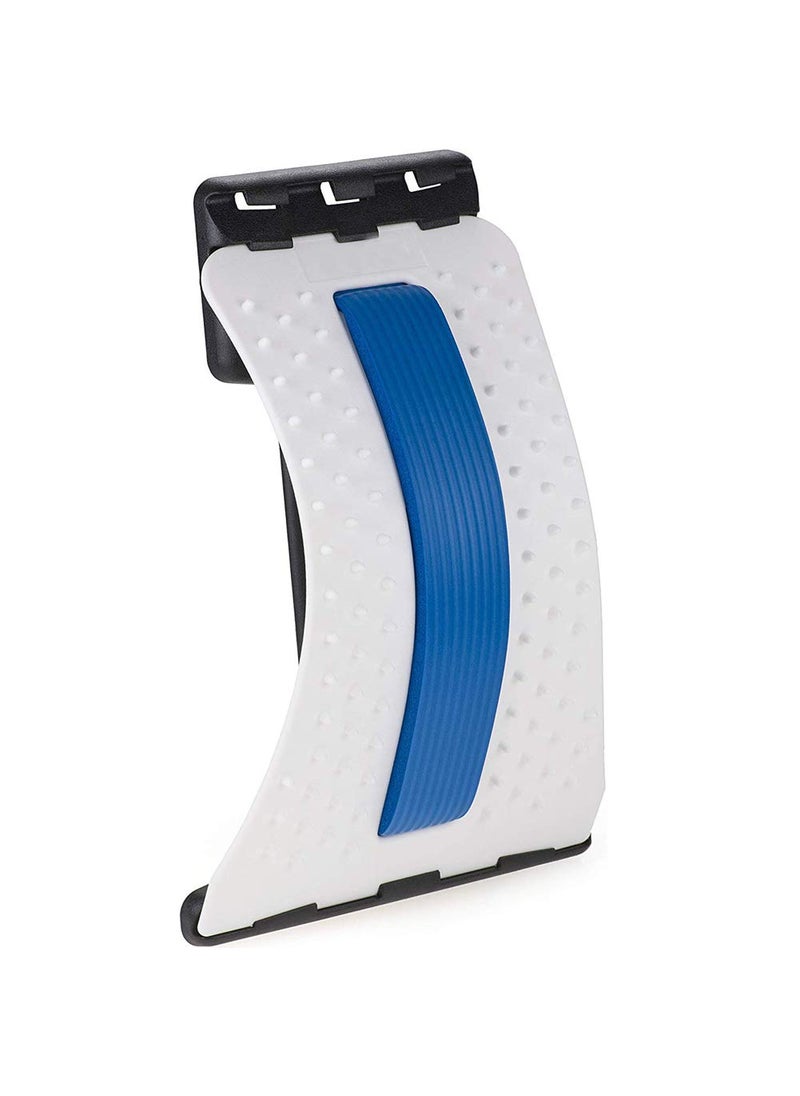 Emoly Emoly Back Stretcher Lower and Upper Back Pain Relief Lumbar Stretching DevicePosture Corrector Back Support for Office Chair Upper Back Stretcher Support and Pain Relief WhiteBlue  - Image 3