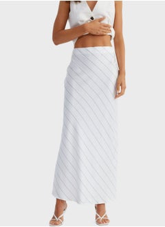 SNDYS Striped Slipt Skirt  - Image 3