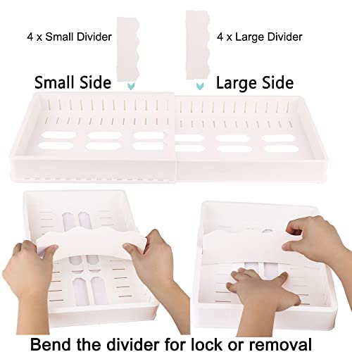 SWOMMOLY Expandable Food Storage Container Lid Organizer, Includes 8 Adjustable Dividers, 30 Preprinted and Blank Writable Labels, Extra Large - Image 5