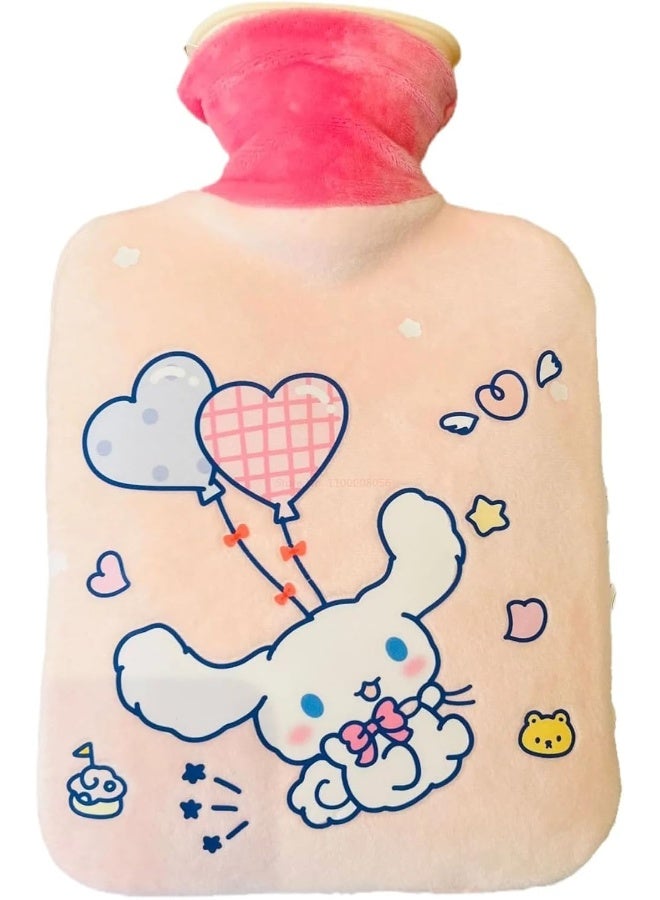 Generic SAFENHAND Hot Water Bottle with Soft Cover Classic Rubber Hot Water Bag for Cramps, Neck, Shoulders Pain Relief, Hot Cold Pack for Hot and Cold Therapy and Feet Warmer 1000ml (AAA)  - Image 1
