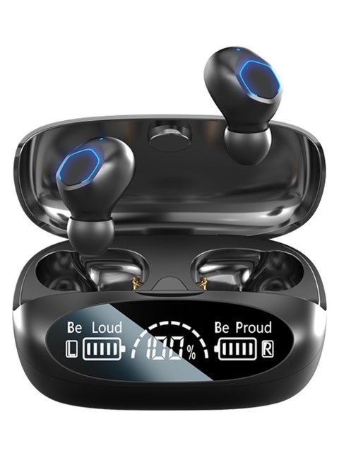 Wireless Earbudsfor iOS/Android,Wireless 5.4 Headphones 120Hours Standby time Earphones with Charging Case, in Ear Headset Waterproof Earbud Noise Cancelling Microphone, LCD Display,for Sports/Working