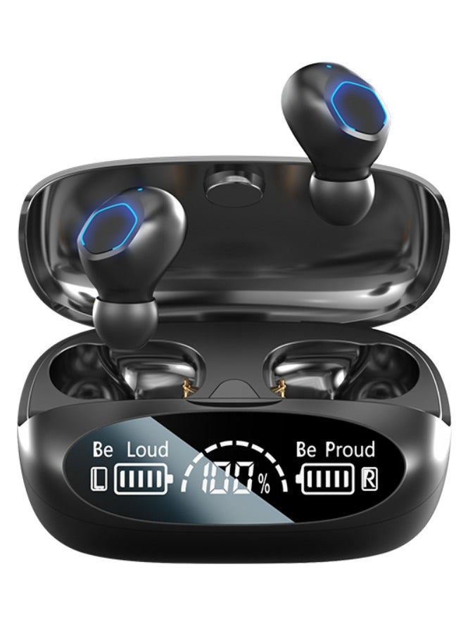 caijin Wireless Earbudsfor iOS/Android,Wireless 5.4 Headphones 120Hours Standby time Earphones with Charging Case, in Ear Headset Waterproof Earbud Noise Cancelling Microphone, LCD Display,for Sports/Working - Image 1