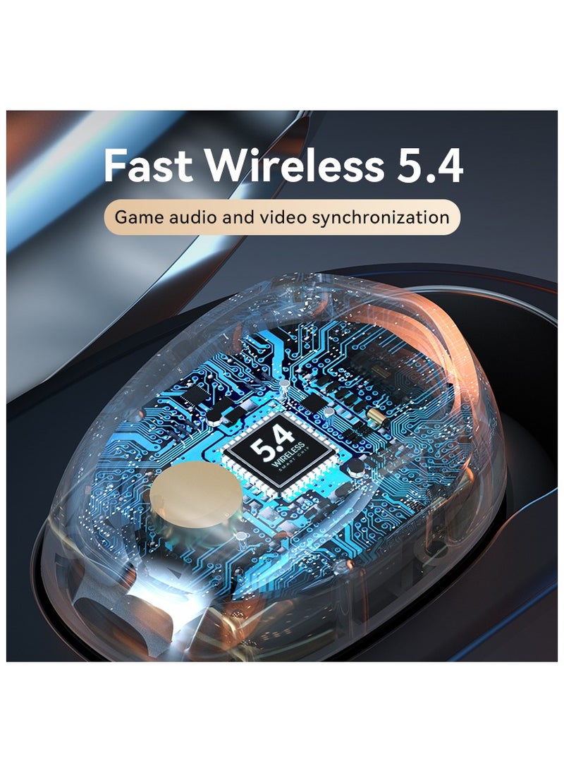 JBLTM - Wireless Earbudsfor iOS/Android,Wireless 5.4 Headphones 120Hours Standby time Earphones with Charging Case, in Ear Headset Waterproof Earbud Noise Cancelling Microphone, LCD Display,for Sports/Working - Image 1