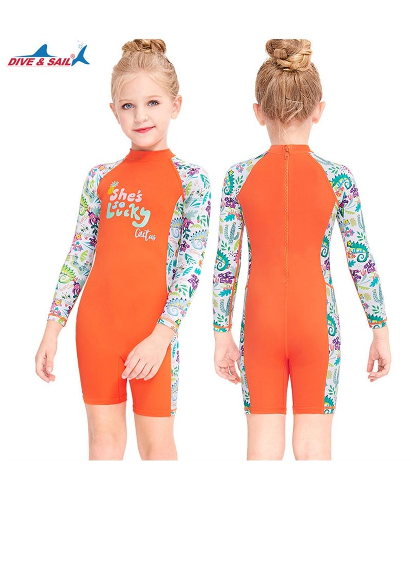 DIVE & SAIL 3Pcs Keep Warm Children Diving Suit Three-layer High Elastic Wetsuit For Girls Multicolour - Image 2