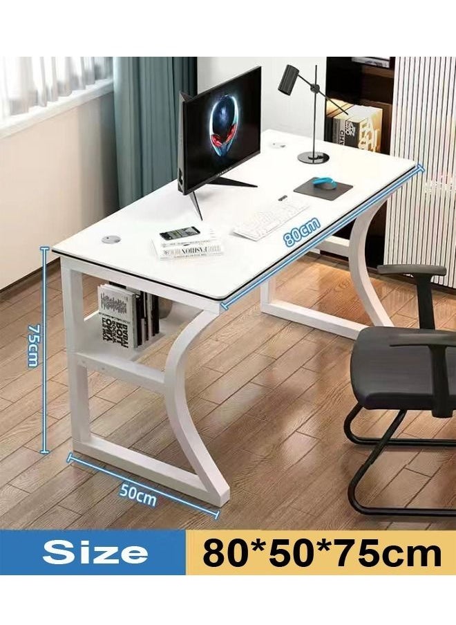 fashionhome - Modern Style Steel Frame Computer Stabilized Table 80 x 50 x 75 cm - Image 1