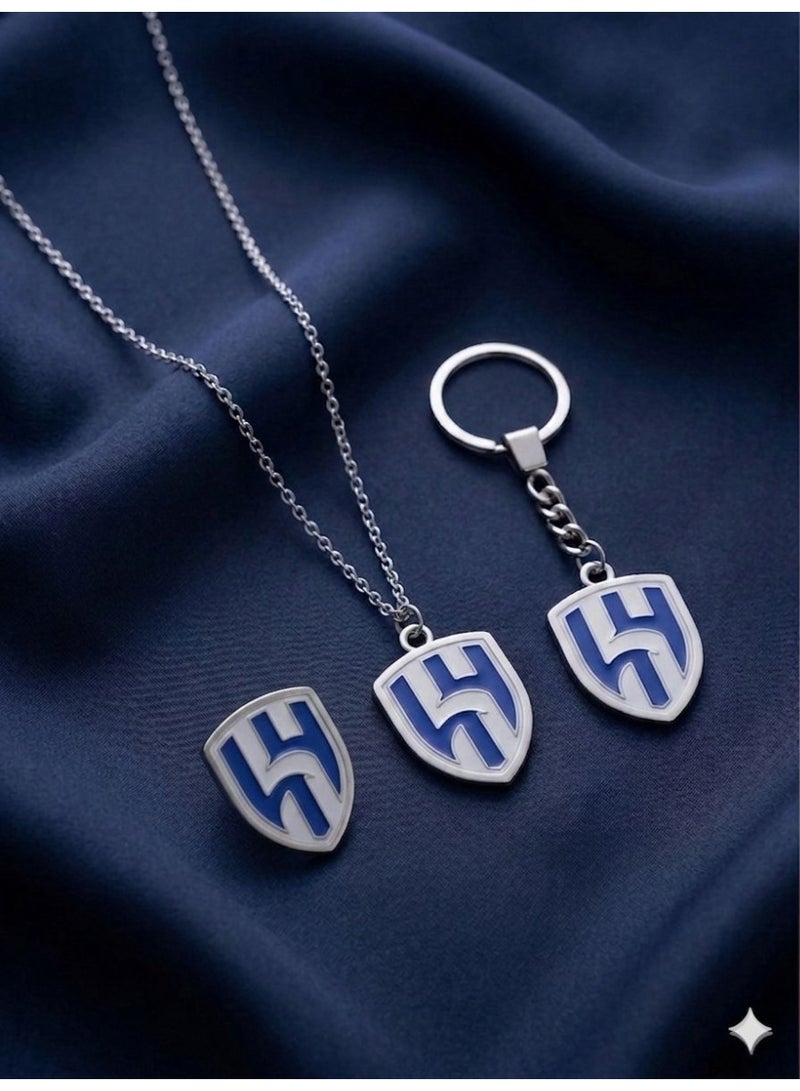 Stylish car charm, car decoration charm, car mirror charm, gift set including brooch, keychain, and car charm - Image 1