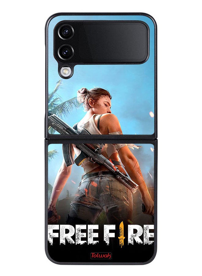 Tolwak Samsung Galaxy Z Flip 4 Protective Case Cover Free Fire - Image 1