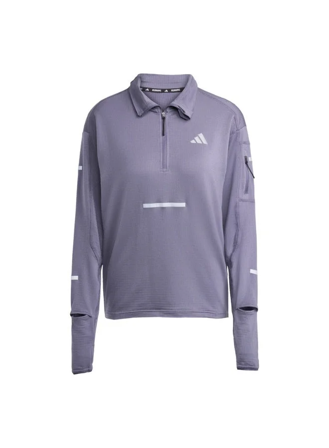 Adidas Adidas Adi365 Warmhz W Purple Shirt (Long Sleeve) Other Shirts For Women