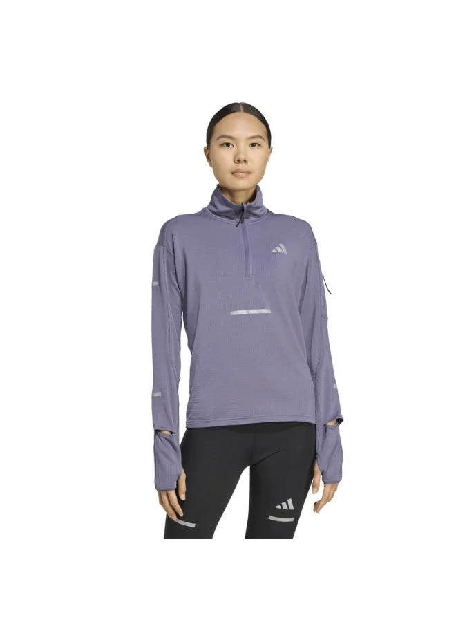 Adidas Adidas Adi365 Warmhz W Purple Shirt (Long Sleeve) Other Shirts For Women