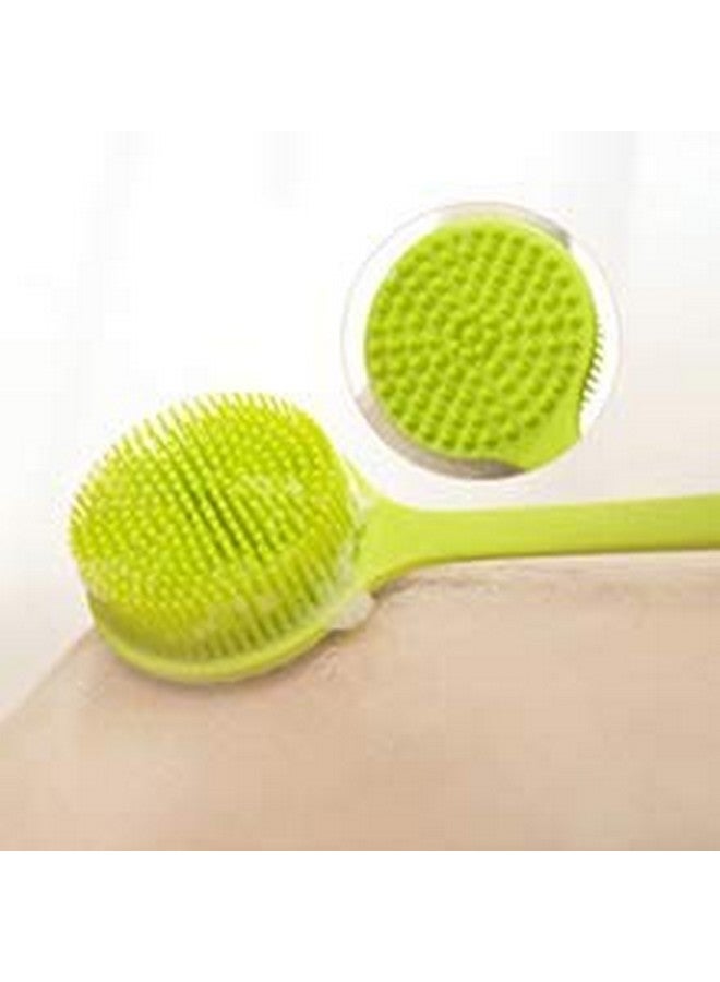 NILKANTH® - Back Scrubber,Bath Body Brush for Exfoliating Silicone Shower Brush Long Handle Massage Improve Your Circulation (Green) - Image 3