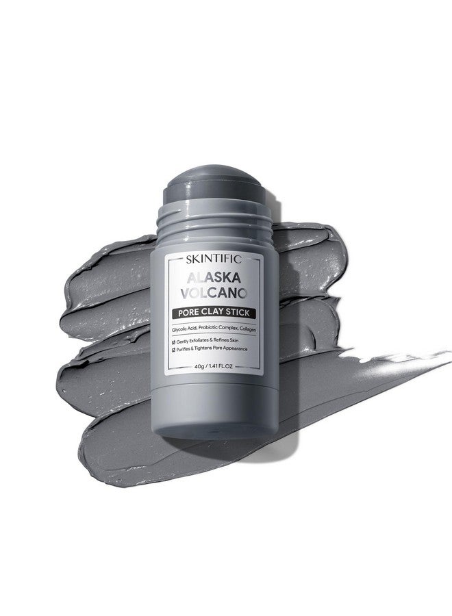 SKINTIFIC Alaska Volcano Pore Clay Stick 40G Deep Cleansing Mask Facial Mask Wash Off Mask Blackhead Removal Mask - Image 1