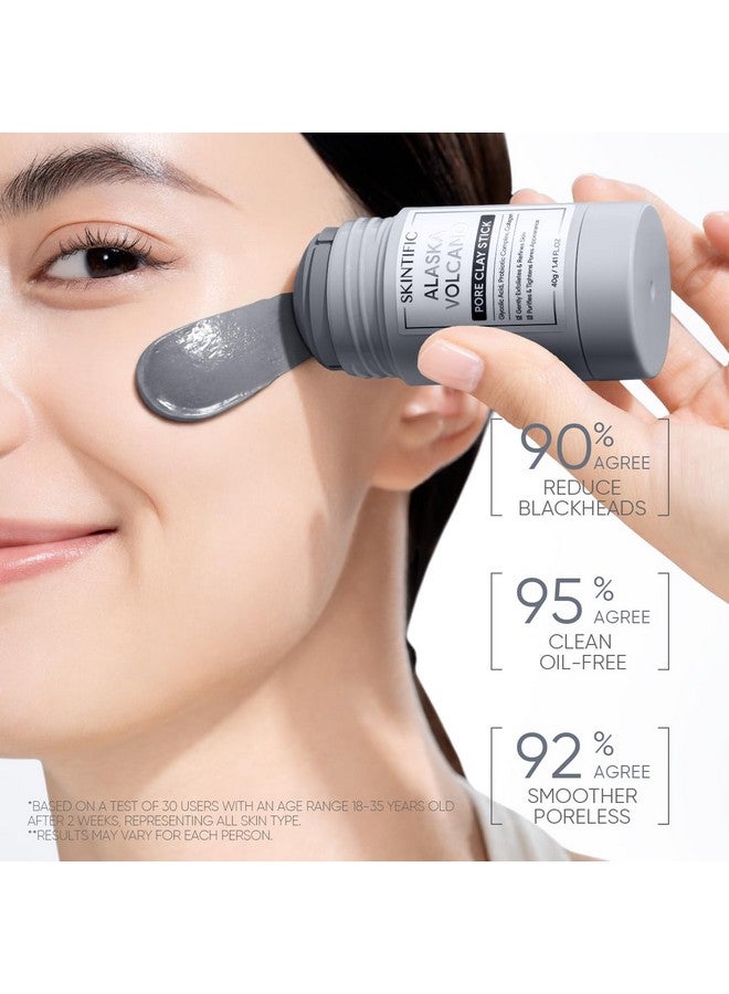 SKINTIFIC Alaska Volcano Pore Clay Stick 40G Deep Cleansing Mask Facial Mask Wash Off Mask Blackhead Removal Mask - Image 2