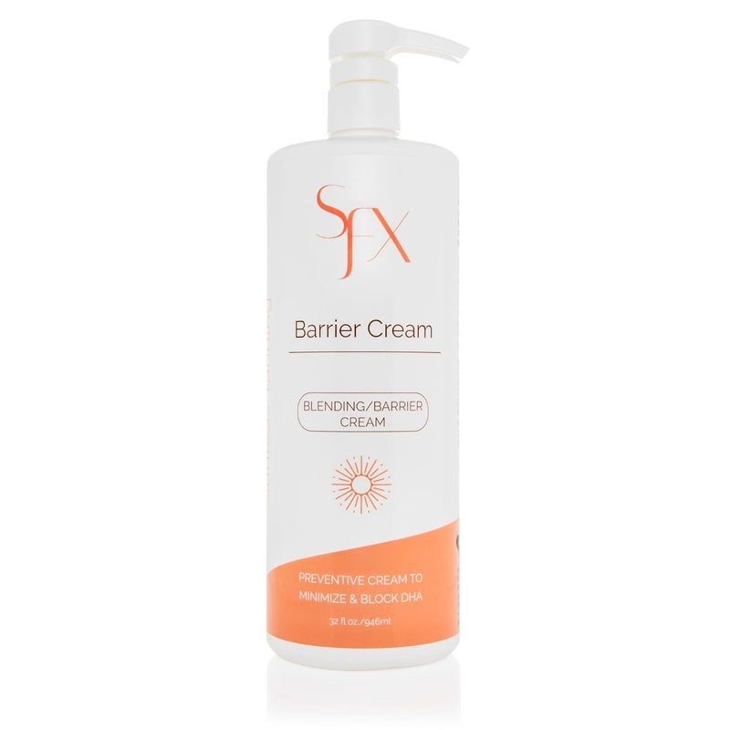 SunFX ProBlend Barrier Cream  DHA Blocker for Flawless Spray Tans 338 fl oz  Prevents Streaks Protects Dry Areas Ensures Even LongLasting SelfTan Application