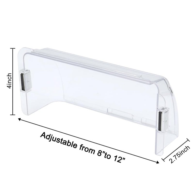 DGQ Unbreakable Air Deflector 8" to 12" Adjustable Heat and Air Vent Deflector Magnetic for Floor Registers, Also Work for Vents, Sidewall, and Ceiling Registers - Image 2