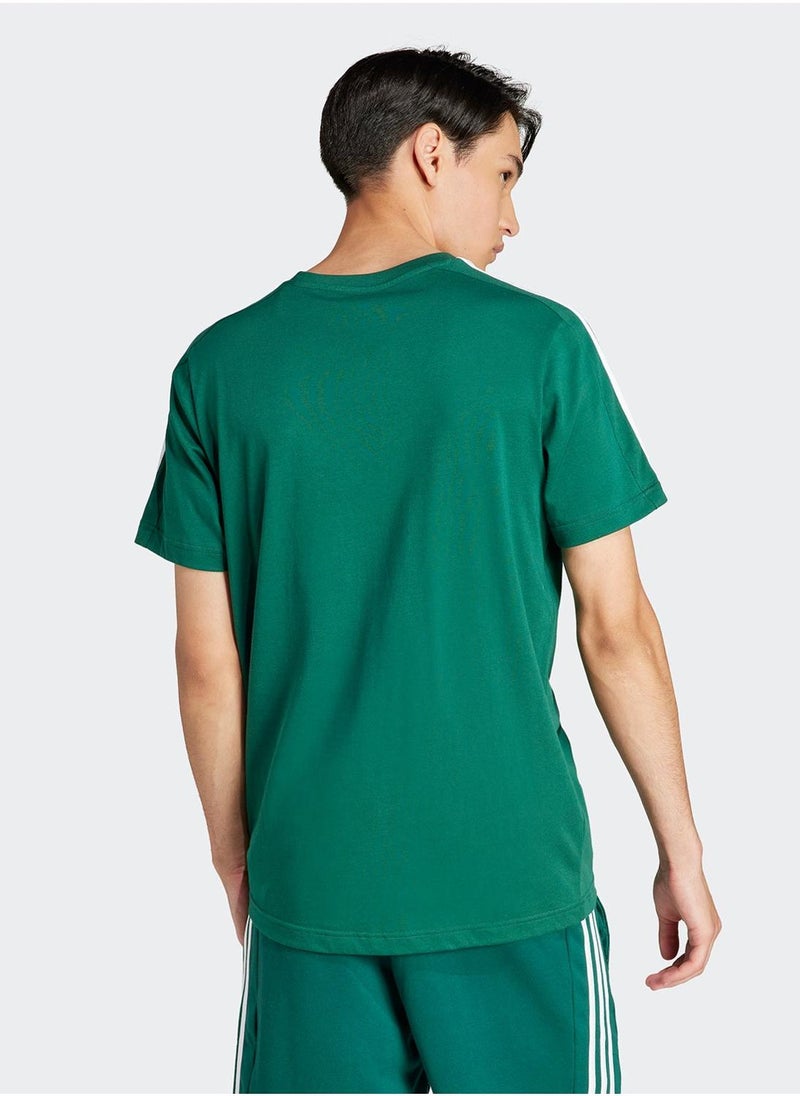 Adidas تي شيرت بأسلوب الخيوط المفردة الأساسية 3 خطوط  - Image 2