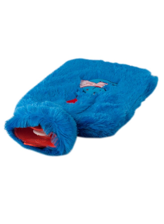 Biggdesign 2L Large Hot Water Bag with Soft Plush Cover, Cold & Hot Compress, Washable Hot Water Bag for Cramps, Neck and Back Pain, Feet and Shoulders, Blue - Image 4