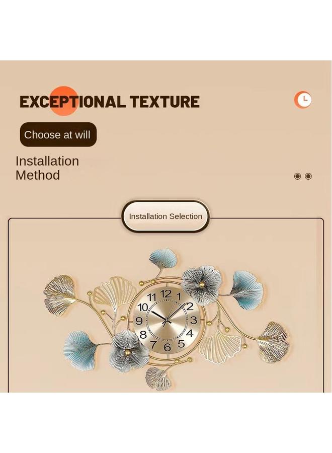 Bluejw New Chinese Modern Creative Simple Art Wall Clock Living Room Background Wall Decoration - Image 4