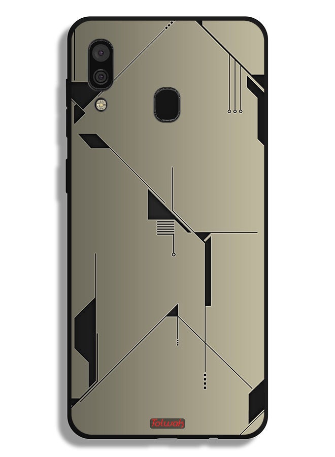 Tolwak Samsung Galaxy A20 Protective Case Cover Minimalism Abstract Digital Art - Image 1