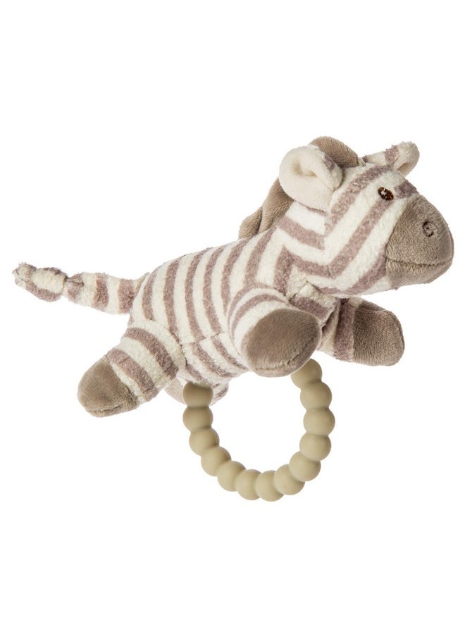 Mary Meyer Afrique Teether Baby Rattle 5Inches Zebra  - Image 2