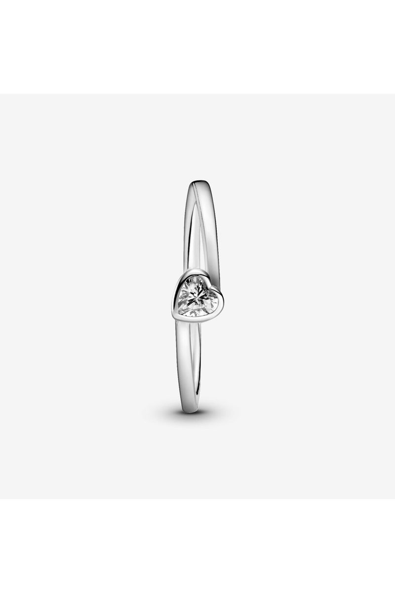 DORA Clear Heart Solitaire Ring - Image 2