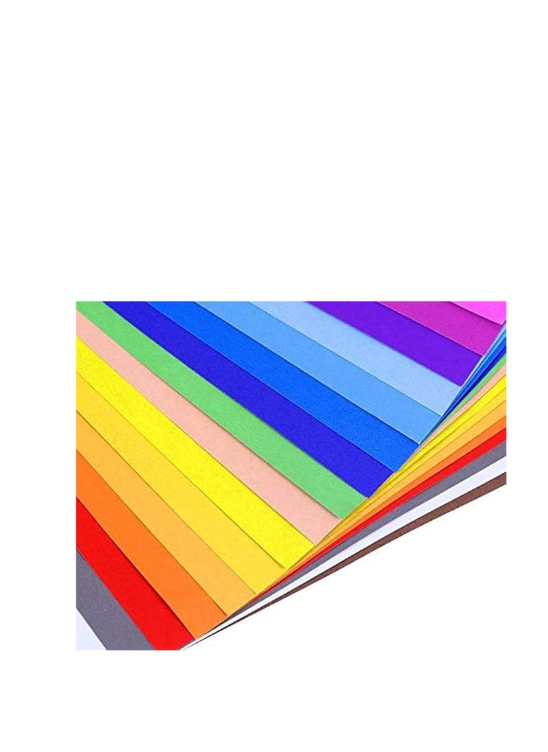 FLAMINGO - Printing Papers for Arts and Crafts Projects (10 Sheets, A4, Rainbow COLOR ) Big and Thick Craft paper for Drawing, Painting, Art, DIY(multi-colors 180 gram) - Image 1