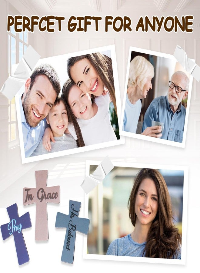 PQJSJDR 48 Pieces Magnetic Christian Religious Cross Bookmark Bible Verses Book Marks Magnet Inspirational Scripture Book Markers Page Clips Gifts for Women Student School Reading Party Favor,12 Styles - Image 5
