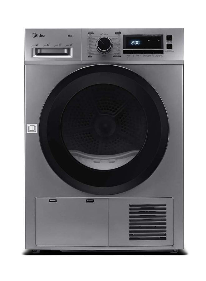Midea Dryer Condensing With 16 Programs 8 kg MDG80CS Silver - Image 1