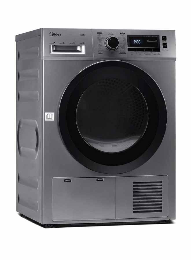 Midea Dryer Condensing With 16 Programs 8 kg MDG80CS Silver - Image 2