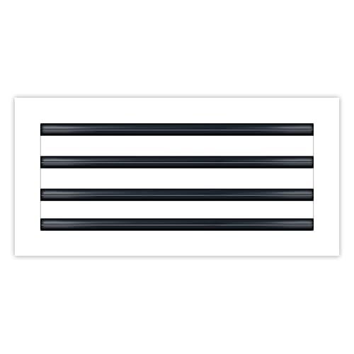 BUILDMART - 19 3/4" x 9 13/1 White Modern AC Vent Cover - Decorative Air Vent - Standard Linear Slot Diffuser - Register Grille for Ceiling, Walls & Floors - Texas Buildmart - Image 1