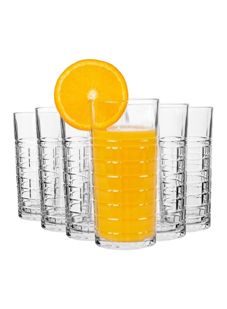 LAV 6 Pieces Brit Long Tumbler Set 356 Ml - Clear - Image 2