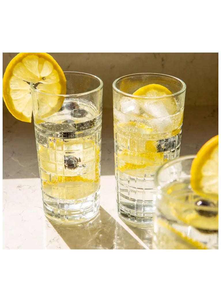 LAV 6 Pieces Brit Long Tumbler Set 356 Ml - Clear - Image 5