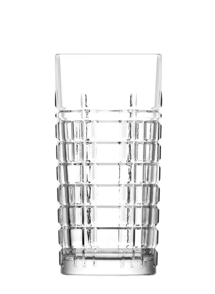LAV 6 Pieces Brit Long Tumbler Set 356 Ml - Clear - Image 1