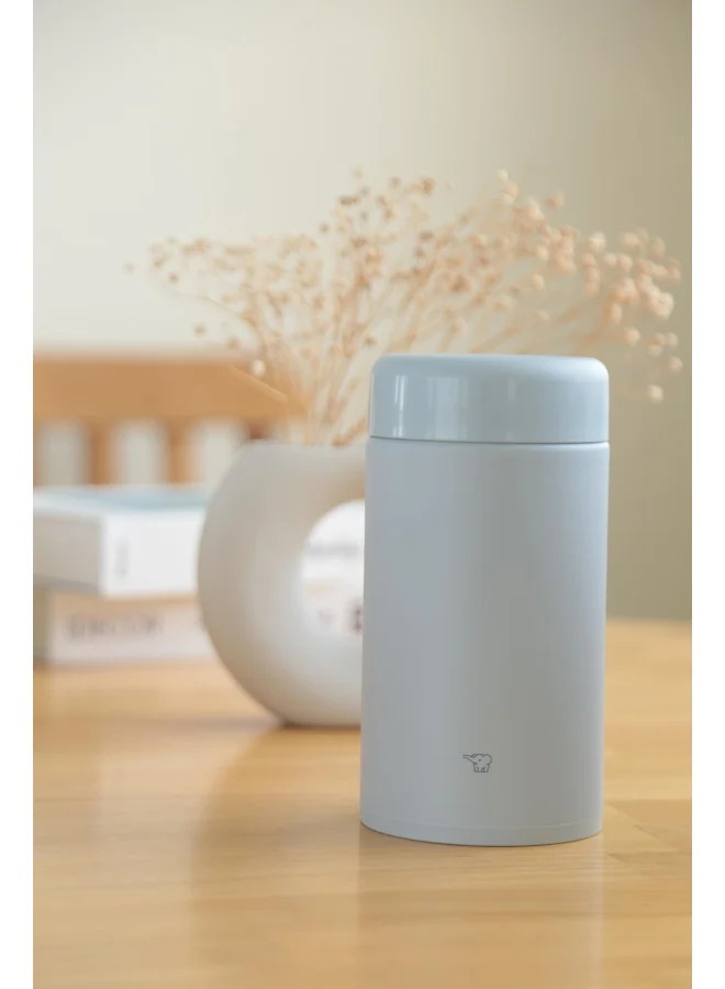 زوجيروشي Zojirushi Stainless Steel Vacuum Insulated Food Jar,0.75L,Ice Gray (Hl)