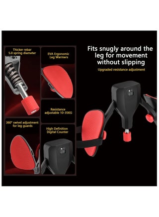 Thigh Trainer with 77 LB Adjustable Resistance, Leg and Inner Thigh Exercise Equipment with Counter, Pelvic Floor Trainer, Hip Trainer for Home Workout - view 4