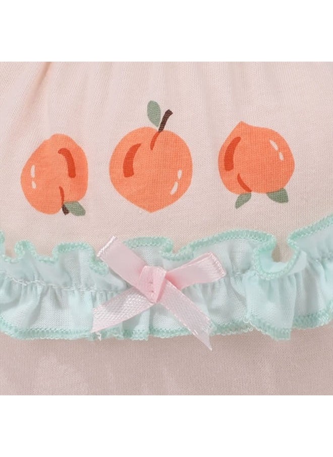 Orinery - Cotton Underwear Baby Girl Undies Breathable Bloomers Briefs Infant Toddler Panties Kids Ruffle Assorted Boxer 6-Pack(CX22A-M, 3-4T - Image 1