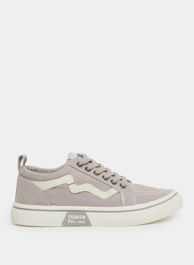 ستايلي Styli Panelled Lace Up Sneakers