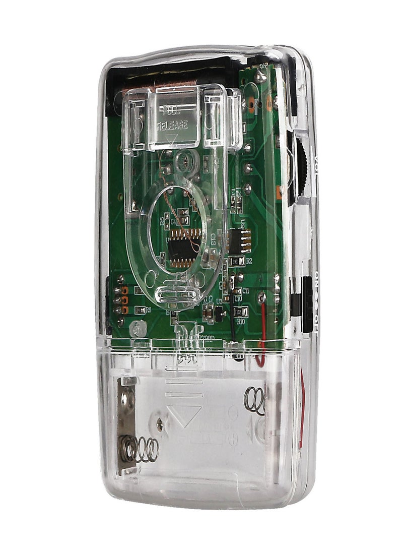 Retekess TR624 Transparent Portable Radio AM / FM Pointer Tuning Mini Pocket Radio with Earphone  - Image 4