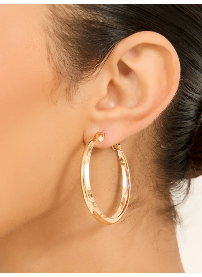 ستايلي Styli Set of 6 - Plain Hoop and Half-Hoop Earrings