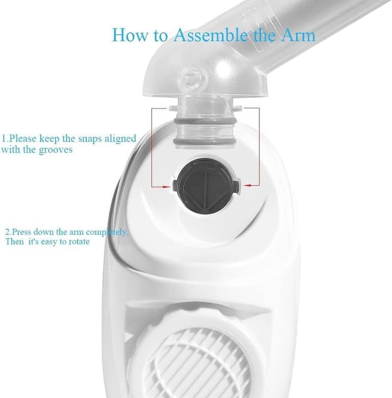 Facial Steamer With Extendable Arm, Professional Mist Sprayer and Warm Mist Humidifier for Face, Sinuses Moisturizing, Home Use, Salon - Image 3