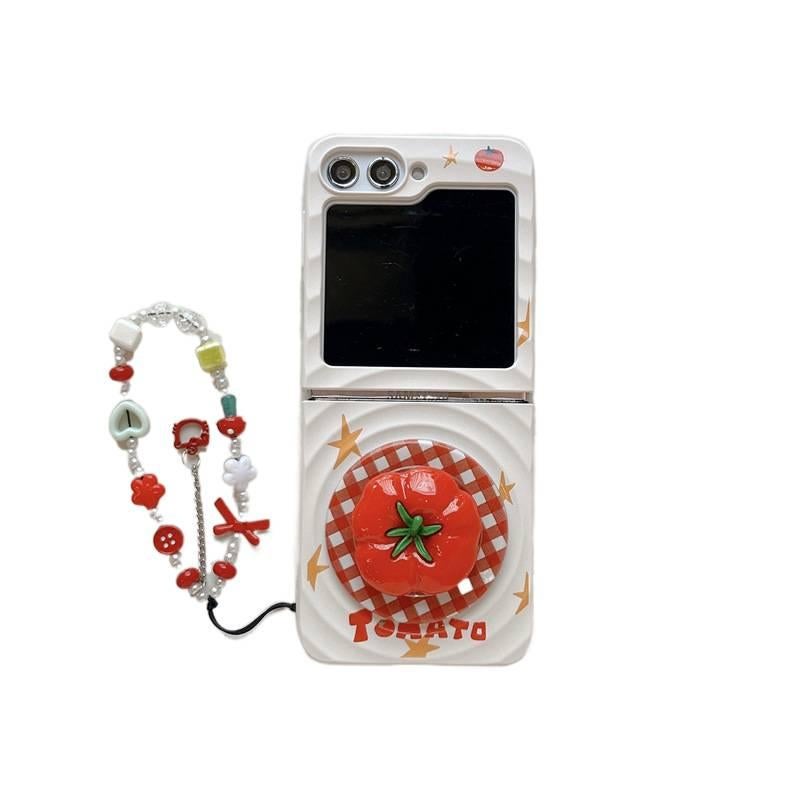MagSafe Case | Cover for Samsung Galaxy Z Flip 4 | Tomato Red | PC | Strong Magnetic - Image 1