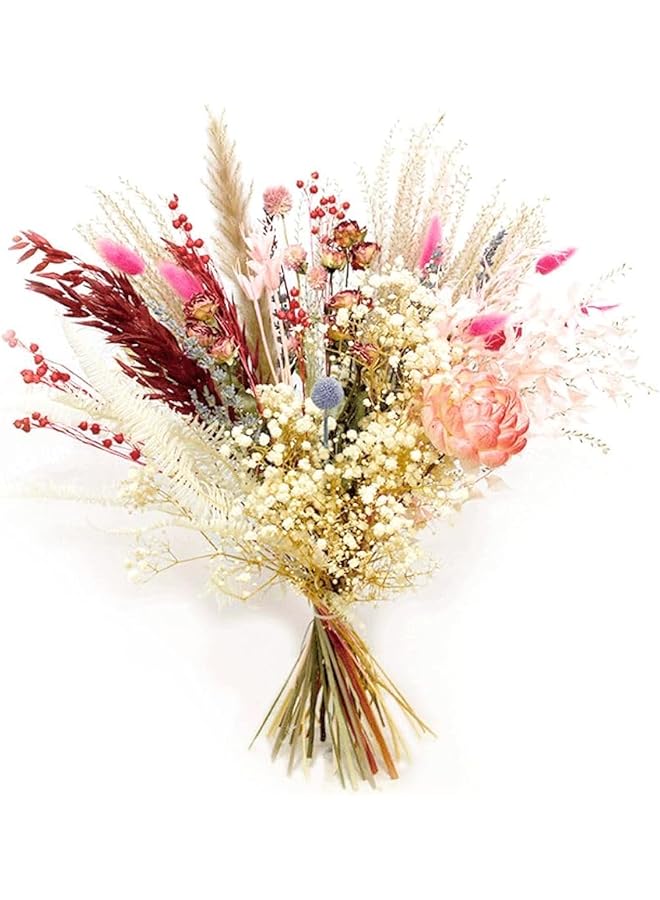 The Bros Dried Flower Bouquet - Burgundy Shade