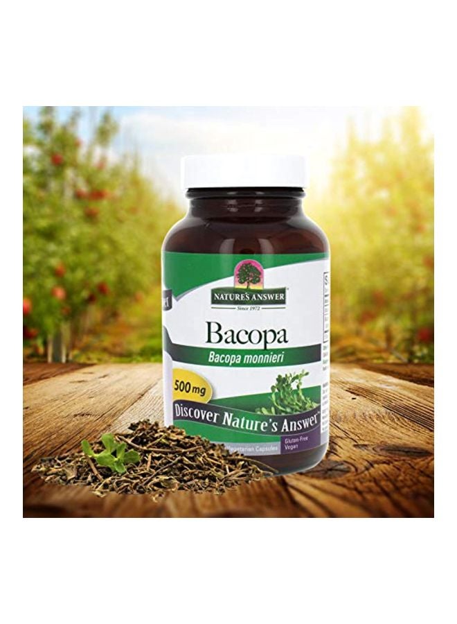 NATURE'S ANSWER Bacopa Monnieri Dietary Supplements 500 mg - 90 Capsules - Image 5