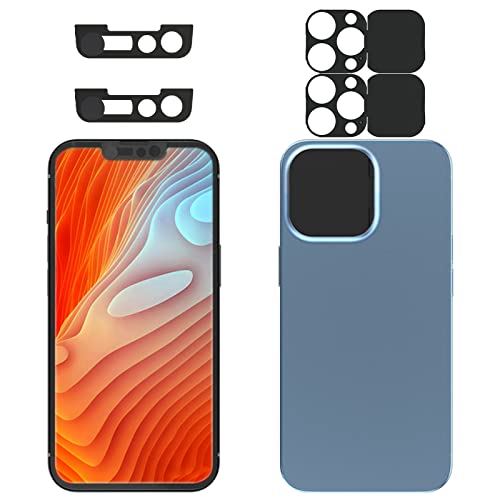 EYSOFT Privacy Cover Compatible for 13 Pro/iPhone 13 Pro Max with Front Camera Cover,Protect Privacy and Security But Not Affect Facial Recognition（2Pack） - Image 1