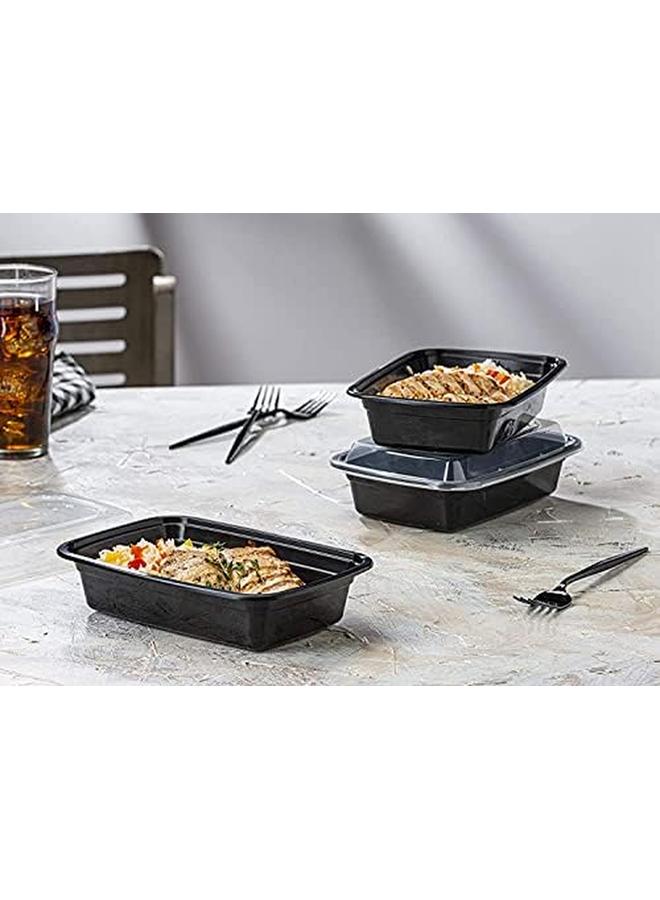 AL BAYADER 1 Compartment Meal Prep Containers 10 Pack With Lids Food Storage Containers Bento Box Stackable Microwave Dishwasher Freezer Safe 32Oz - Image 2