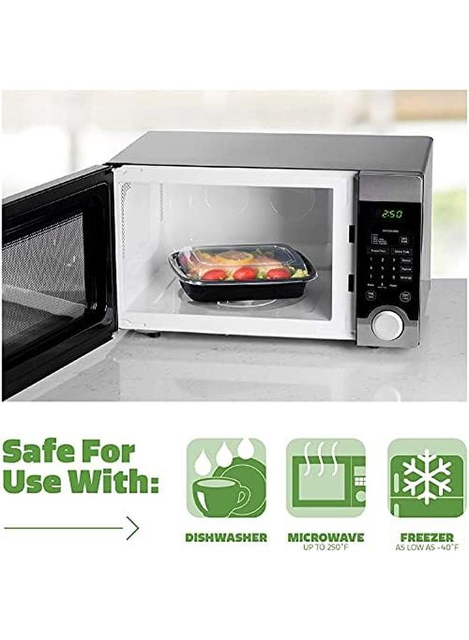 AL BAYADER 1 Compartment Meal Prep Containers 10 Pack With Lids Food Storage Containers Bento Box Stackable Microwave Dishwasher Freezer Safe 32Oz - Image 3