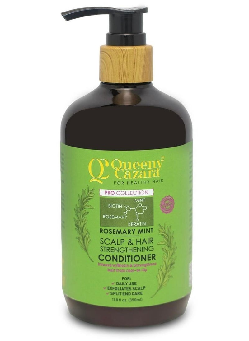 Queeny Cazara - Rosemary Mint Scalp And Hair Strengthening Conditioner 350 ML - Image 1
