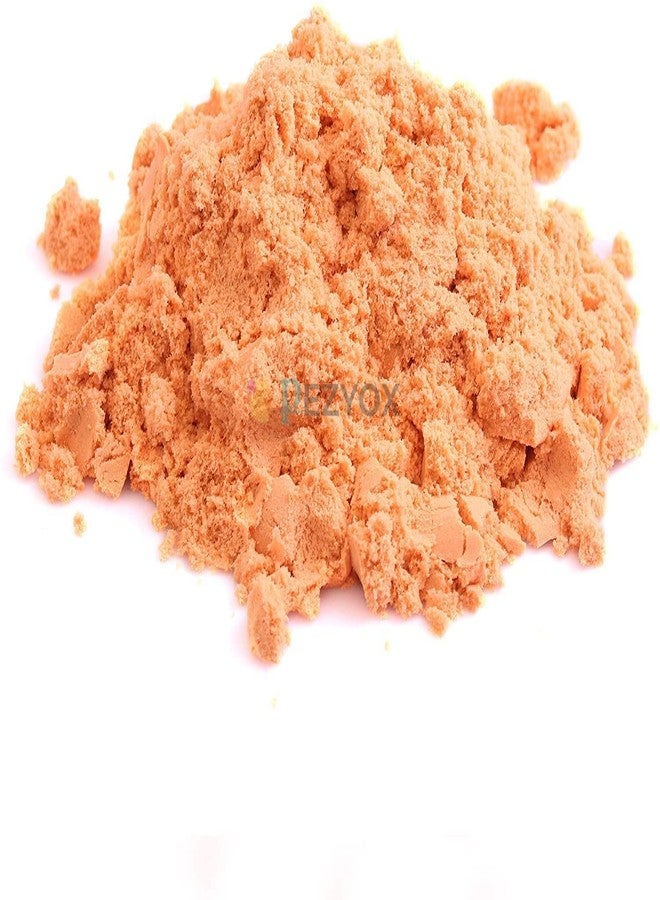 PEZYOX Creative Sand for Kids €“ Natural Sand Kit for Kids Activity Toys | Soft Sand Clay Toys for Kids Boys Girls Without Mould - 500G, Orange. - Image 3