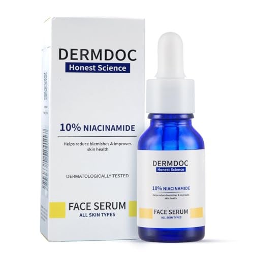 DermDoc 10 Niacinamide Face Serum 30ml  All Skin Types  Improves Skin Texture  Hydrates and Moisturizes
